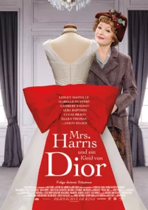 Plakat Mrs Harris und das Kleid von Dior